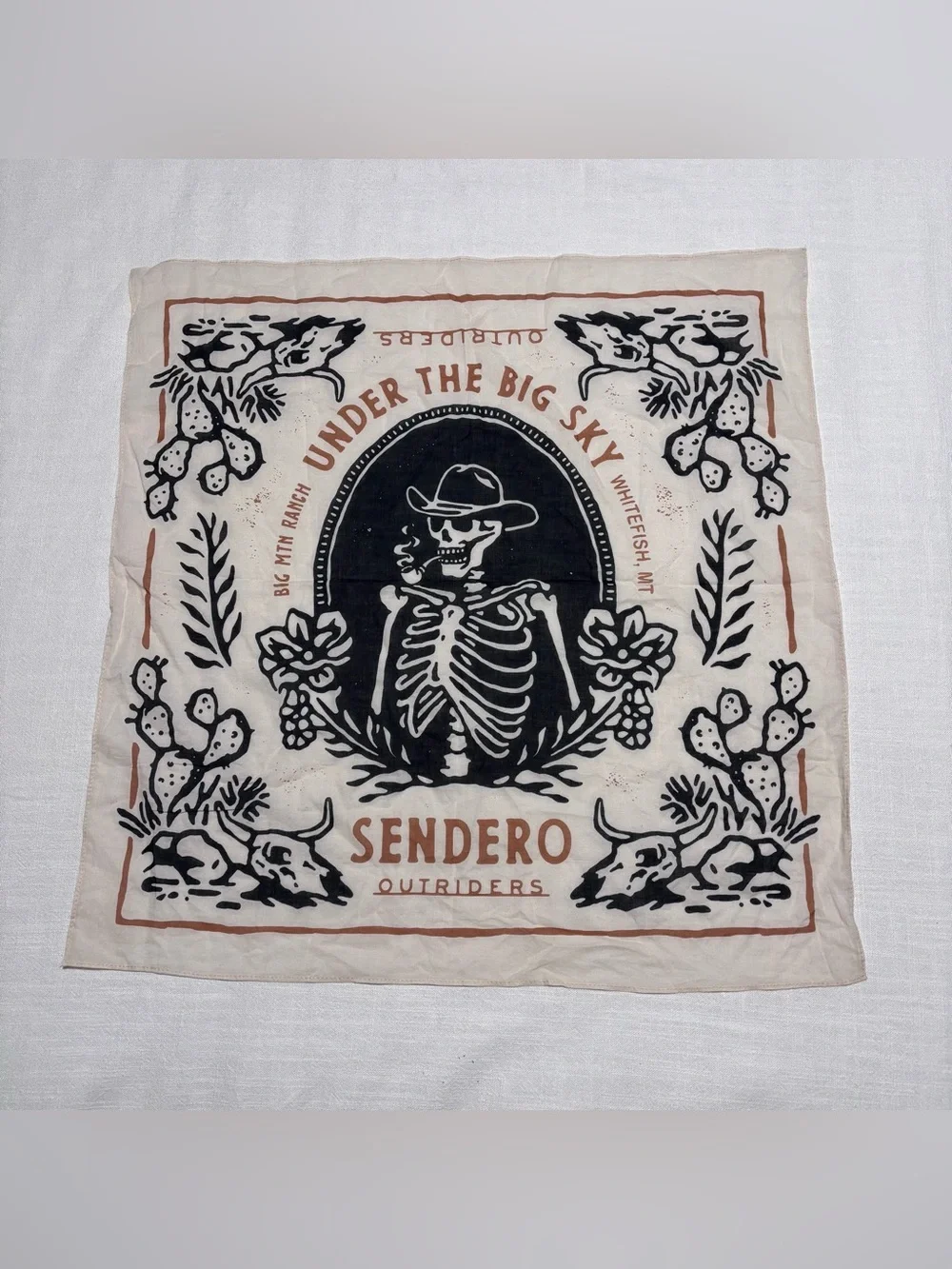 Sendero Provisions Co. “Under the Big Sky” Whitefish, MT Bandana Scarf